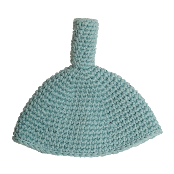Blaugraue Muttermundmütze mit der kleinsten Öffnung.
