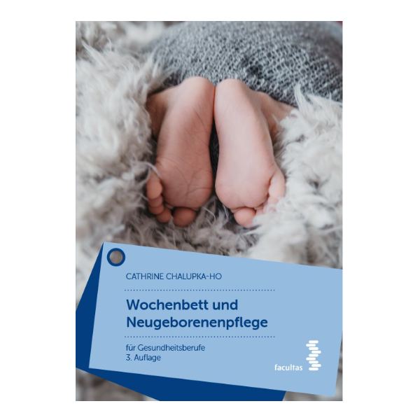 Cover "Wochenbett und Neugeborenenpflege" mit einem Bild von Kinderfüßen. Es handelt sich um die dritte Auflage.