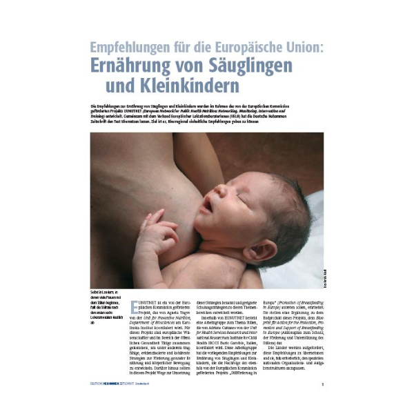 Ernährung von Säuglingen und Kleinkindern