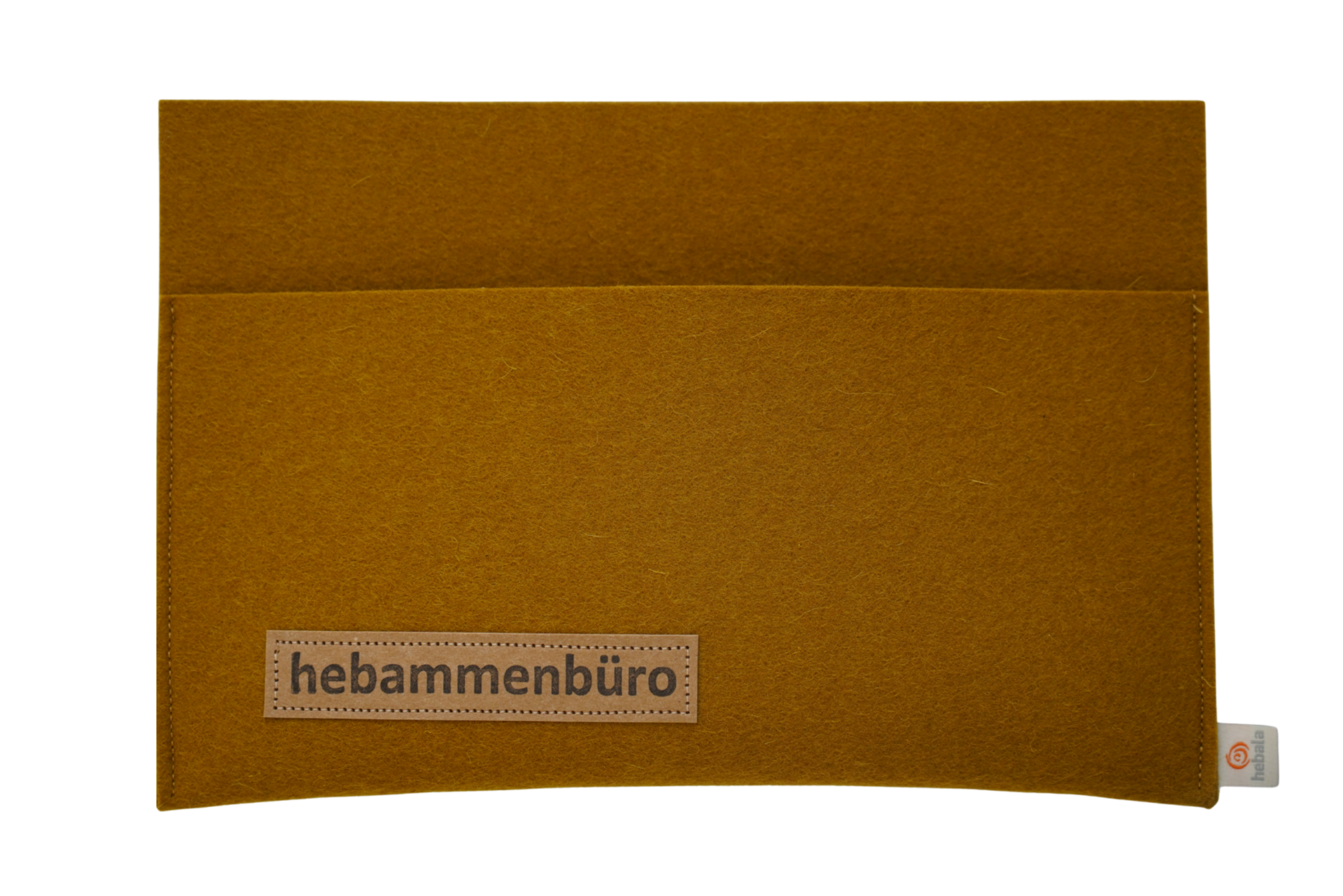 Karteikartentasche »hebammenbüro« in Senf