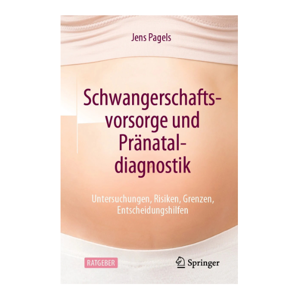 Cover "Schwangerschaftsvorsorge und Pränataldiagnostik" mit einem schwangeren Bauch