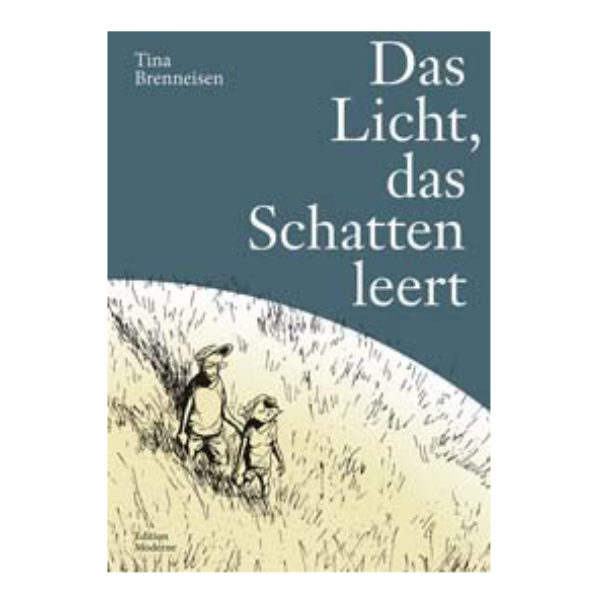 Cover "Das Licht, das Schatten leert" mit einem Vater und Sohn, die ins Licht gehen.
