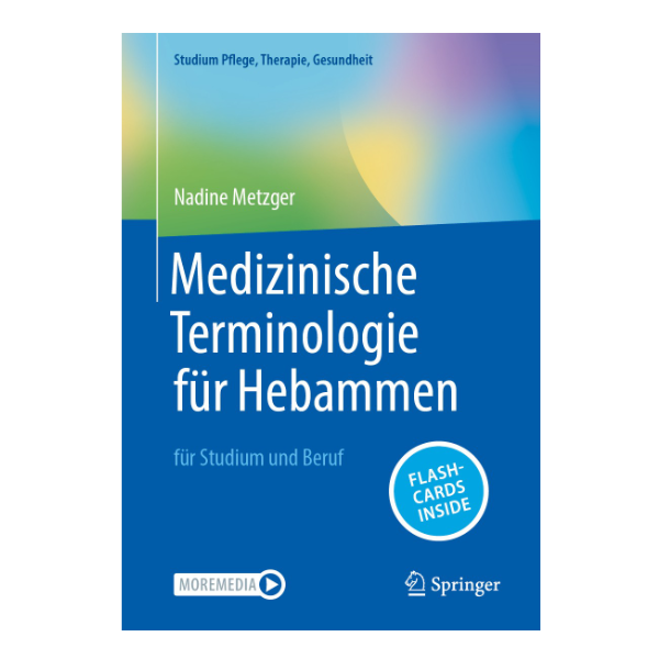 Schlichtes Cover "Medizinische Terminologie für Hebammen".