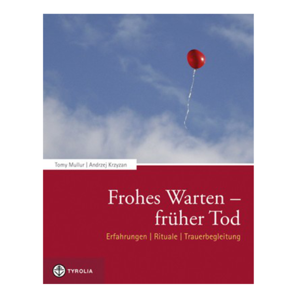 Cover "Frohes Warten - früher Tod" mit einem Luftballon, der in den Himmel fliegt.